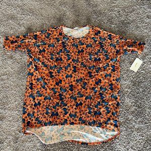 Blue and Orange Minnie Mouse LuLaRoe Irma